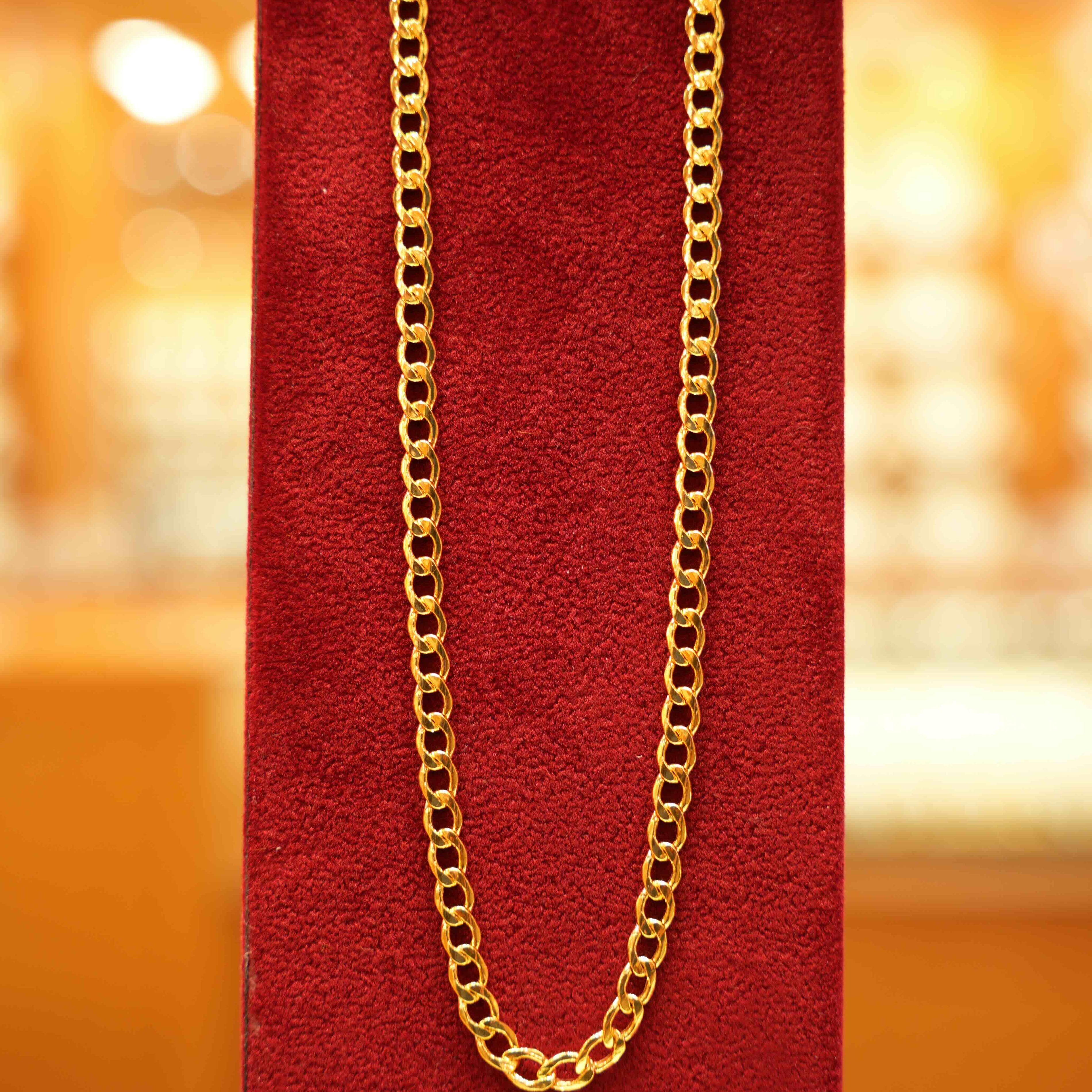 22K Gold Designer Men's Chain (20 Inches)