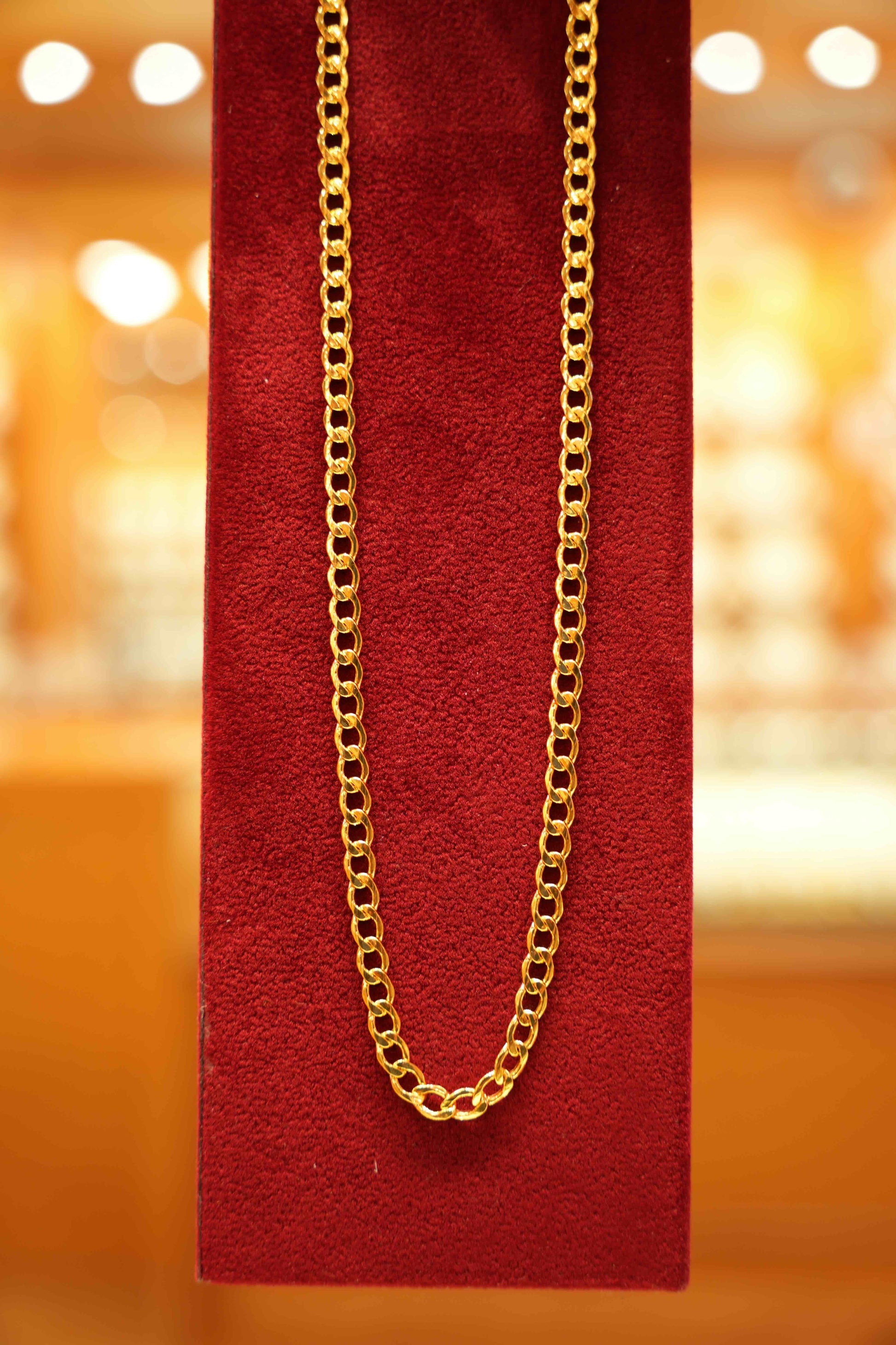 22K Gold Designer Men's Chain (20 Inches)