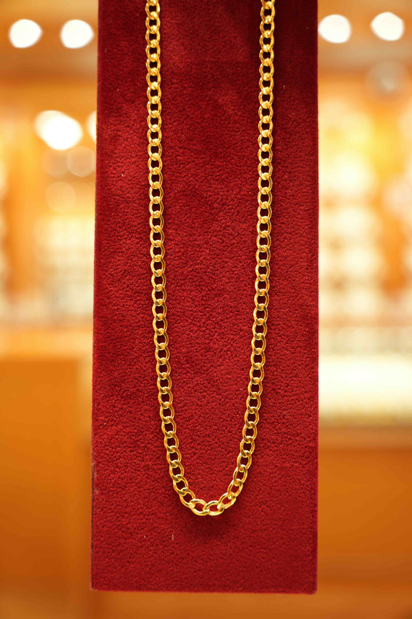 22K Gold Designer Men's Chain (20 Inches)