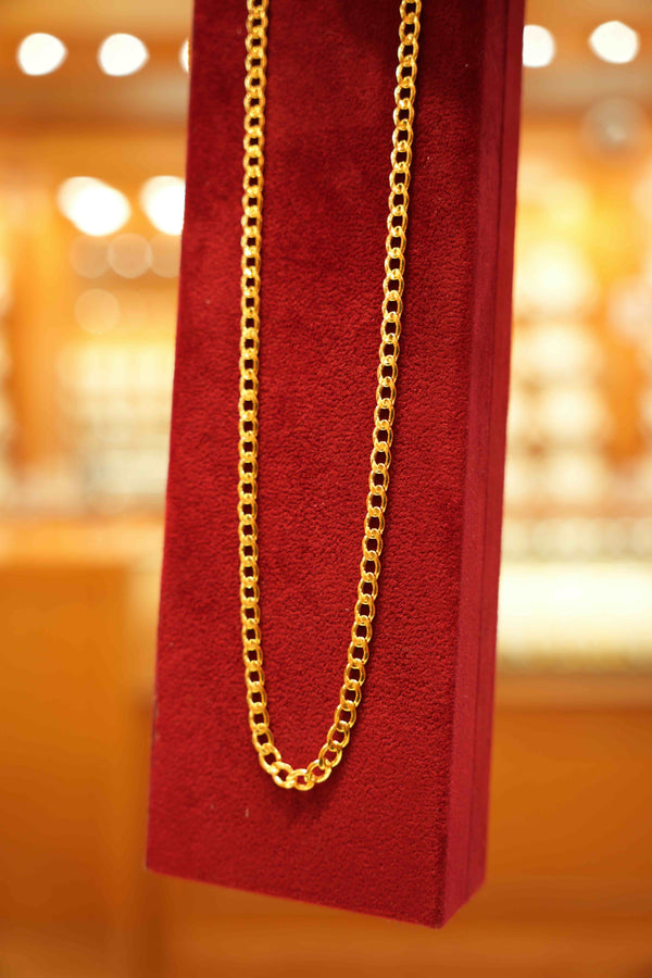 22K Gold Designer Men's Chain (20 Inches)