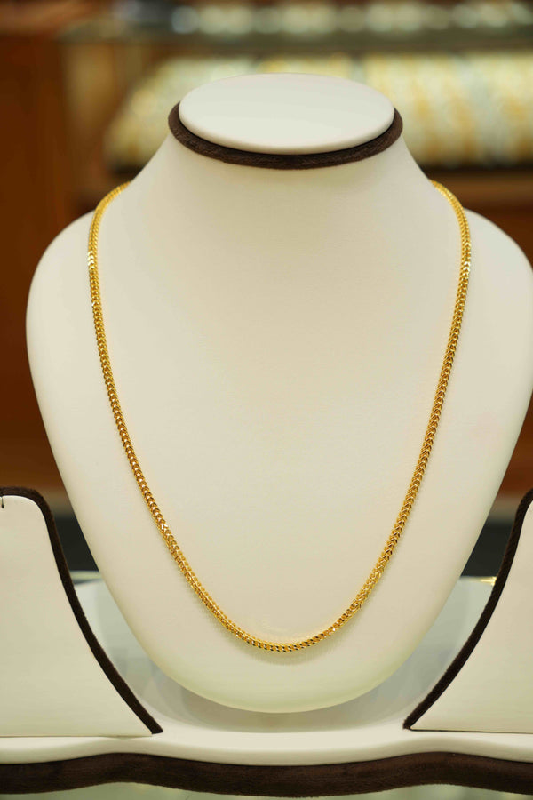 22K Gold Designer Men's Chain (20 Inches)