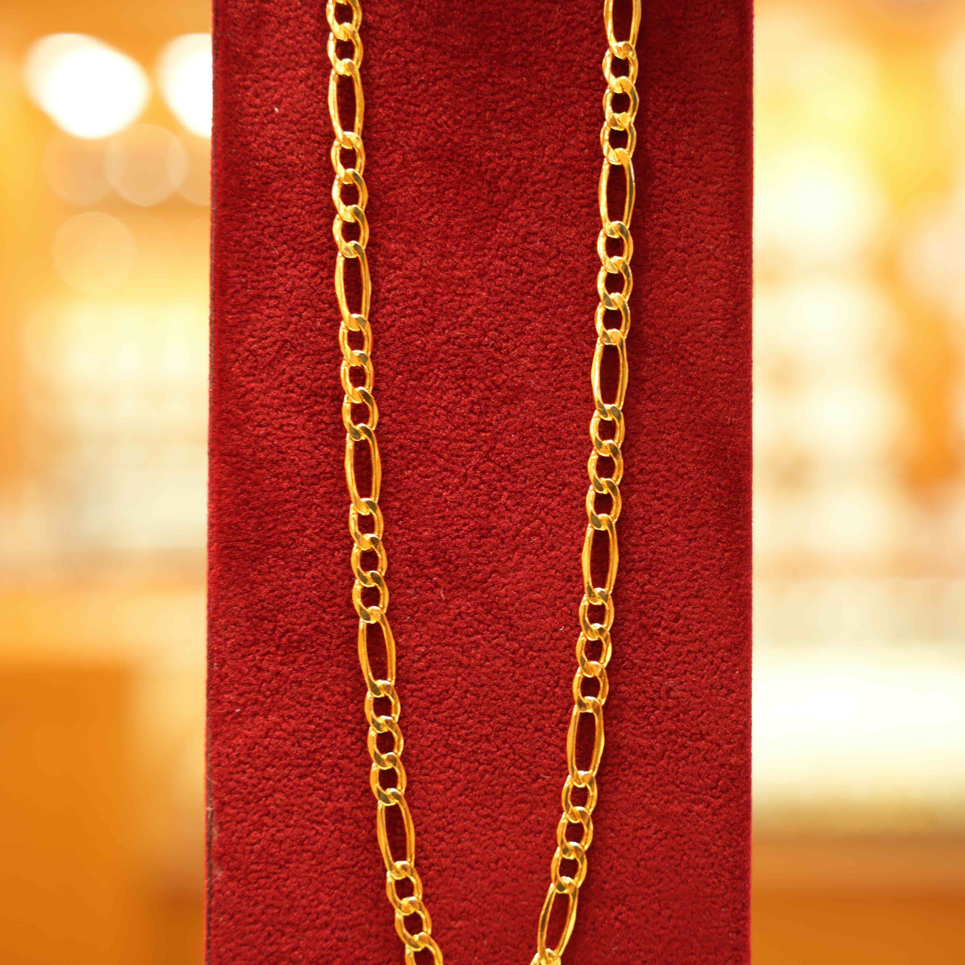 22K Gold Designer Men's Chain (20 Inches)