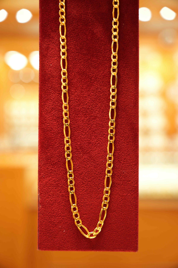 22K Gold Designer Men's Chain (22 Inches)