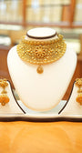 22K Gold Designer Antique Choker Set
