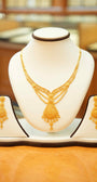 22K Gold Designer Necklace Set