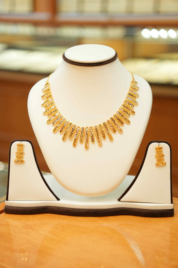 22K Gold Turkish Necklace Set