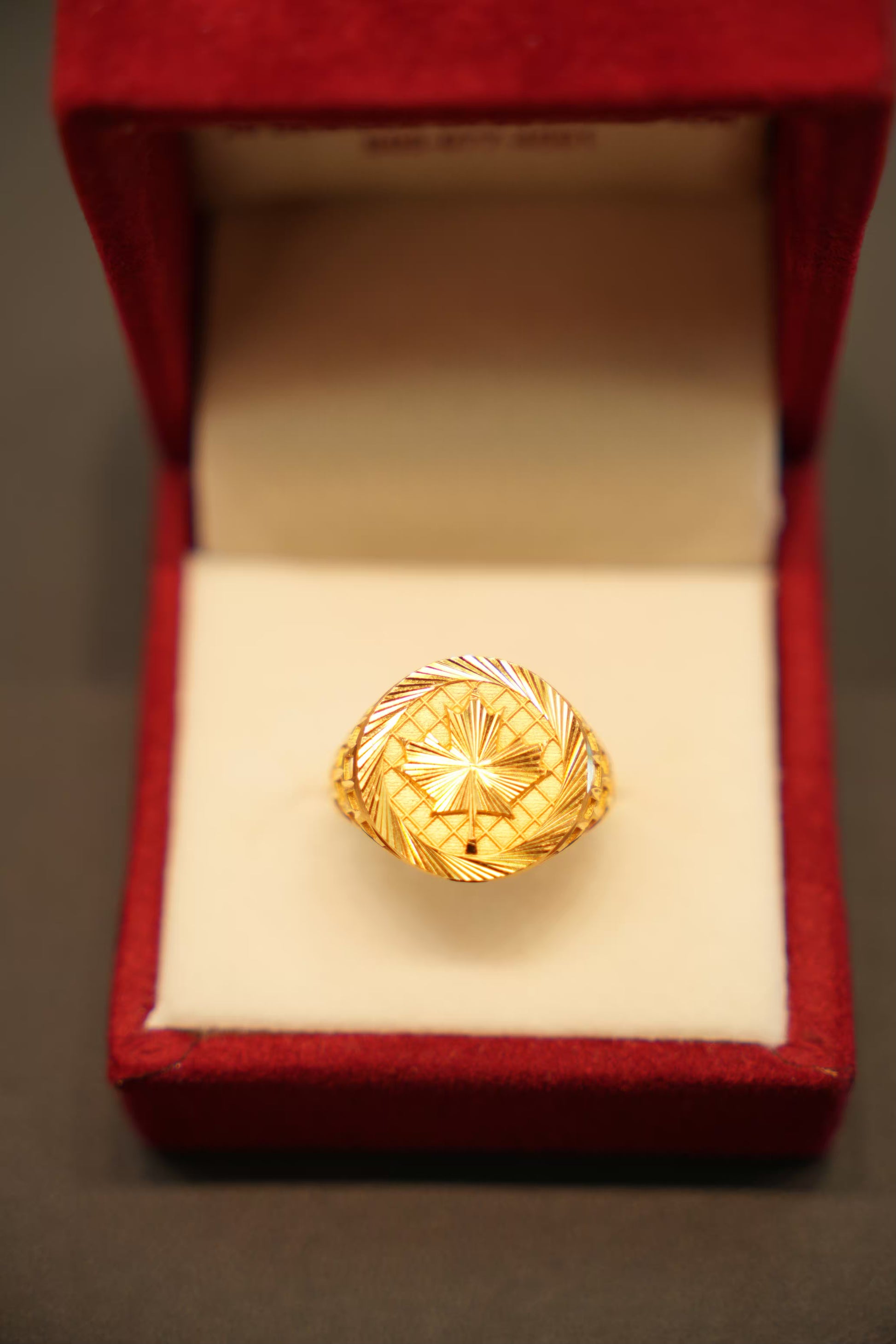 22K Gold Urban Men's Ring