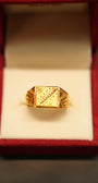 22K Gold Designer Men's Ring