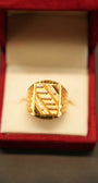 22K Gold Designer Men's Ring
