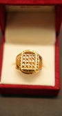 22K Gold Designer Men's Ring