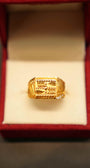 22K Gold Designer Men's Ring