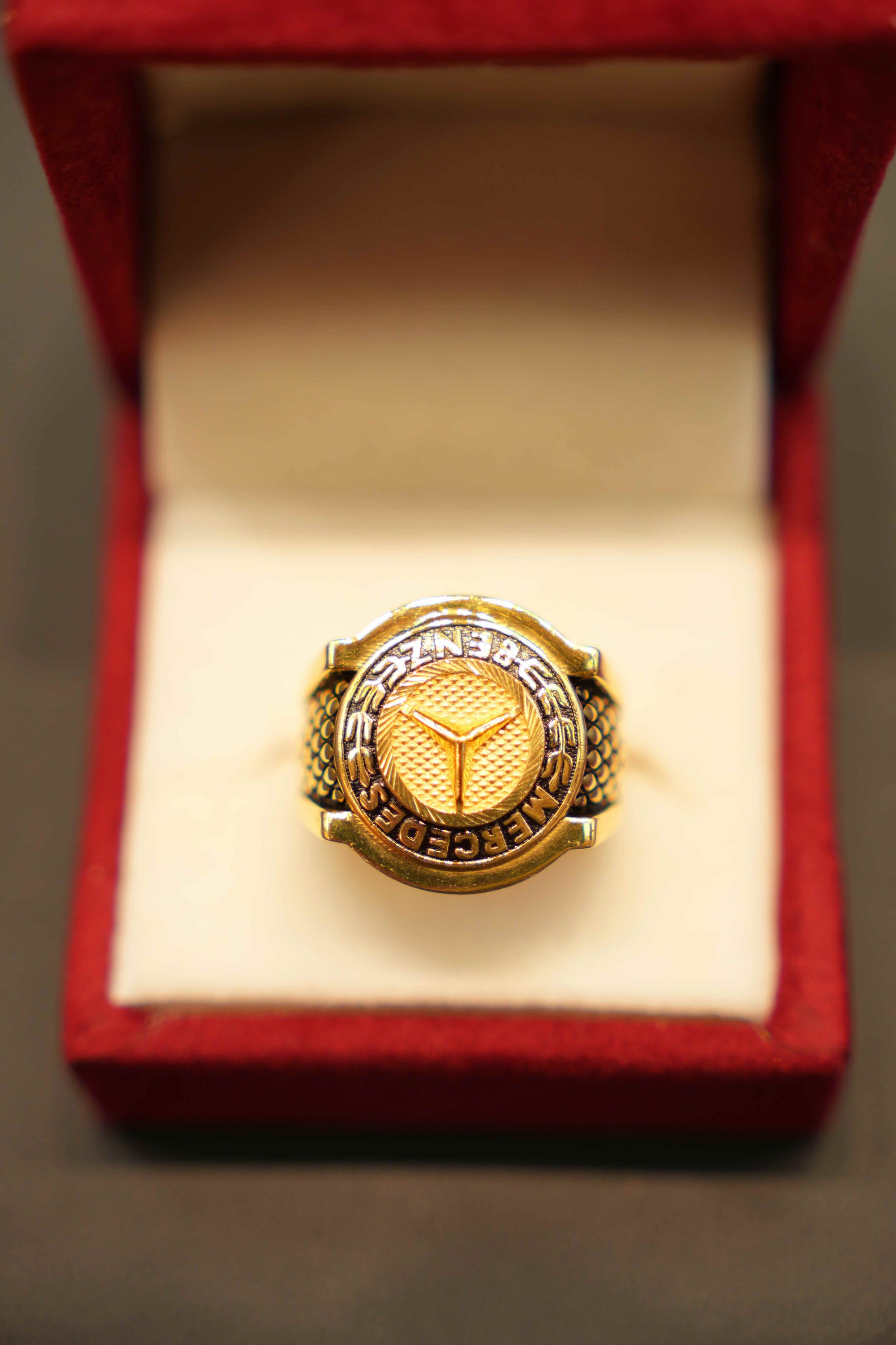 22K Gold Designer Men's Ring
