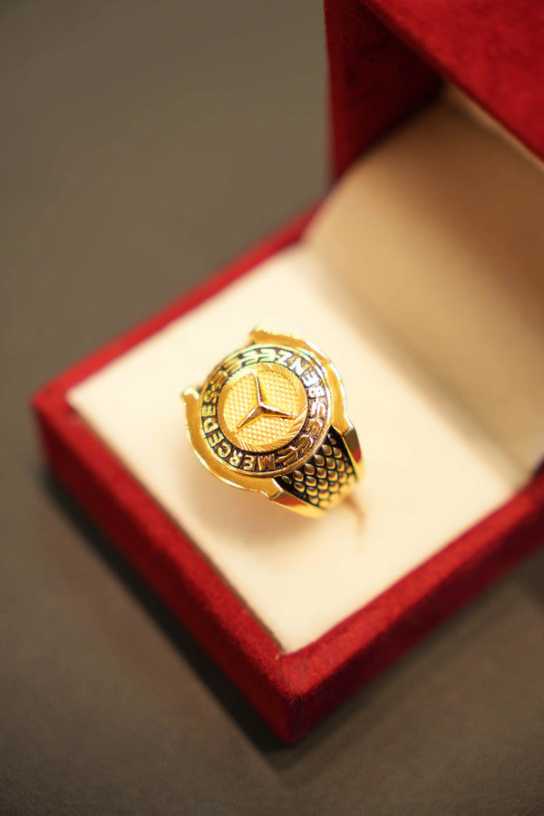 22K Gold Designer Men's Ring
