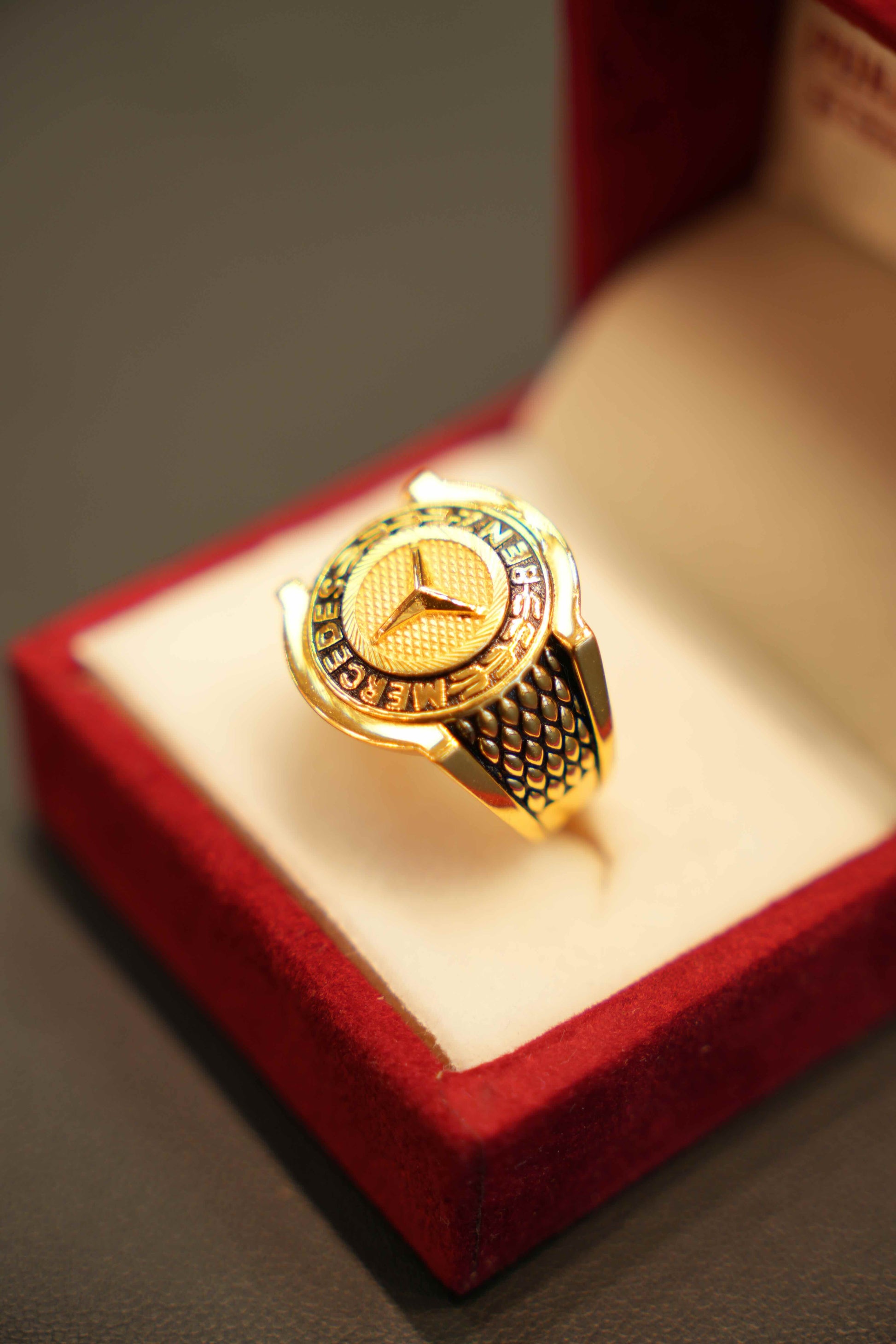 22K Gold Designer Men's Ring