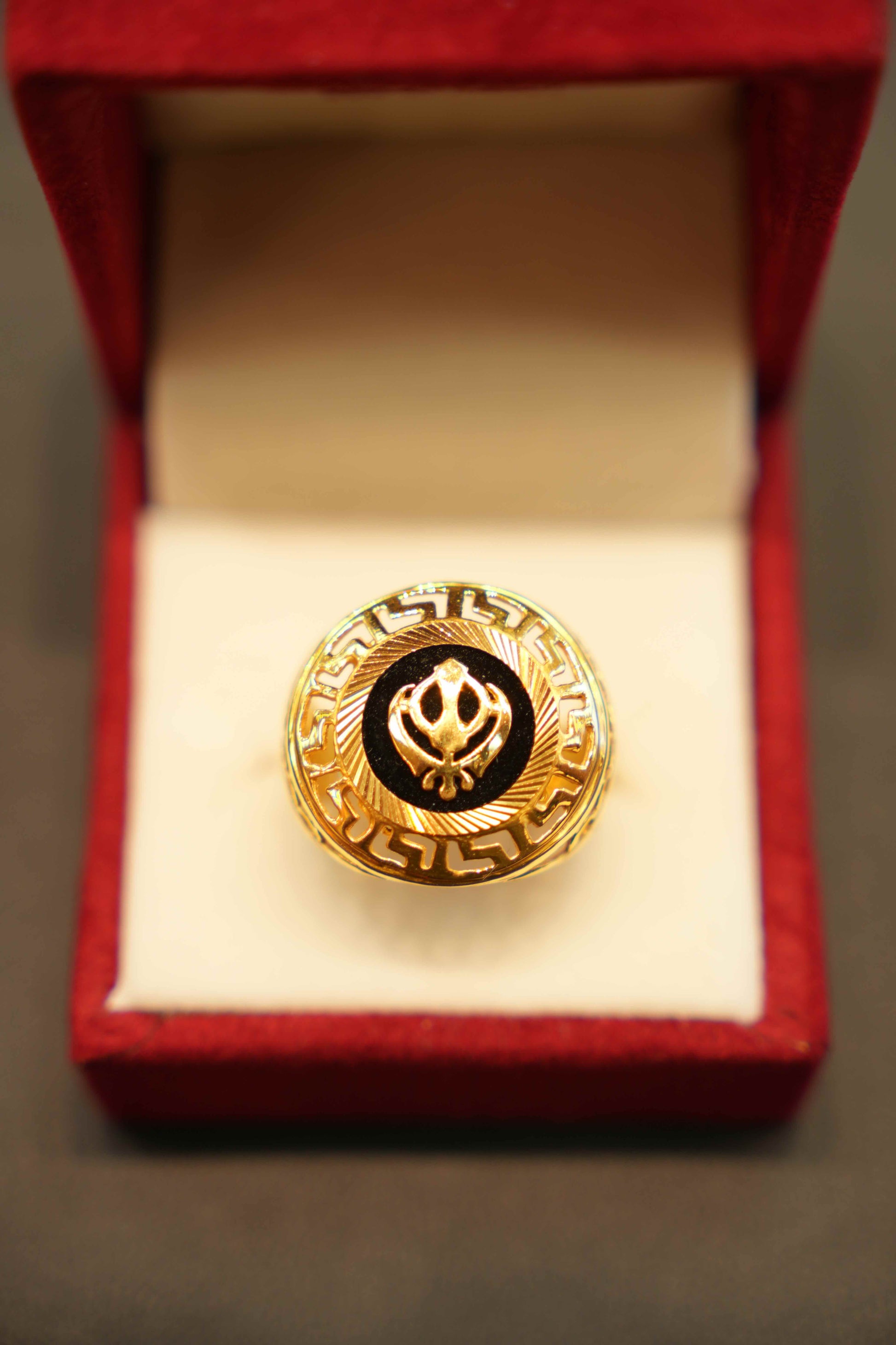 22K Gold Regal Men's Ring