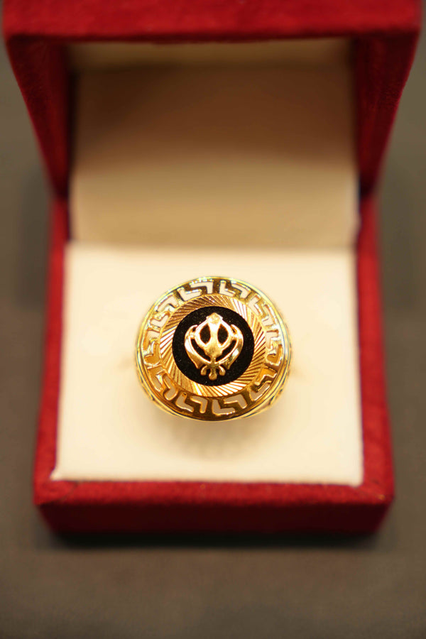 22K Gold Designer Men's Ring