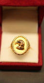 22K Gold Designer Men's Ring