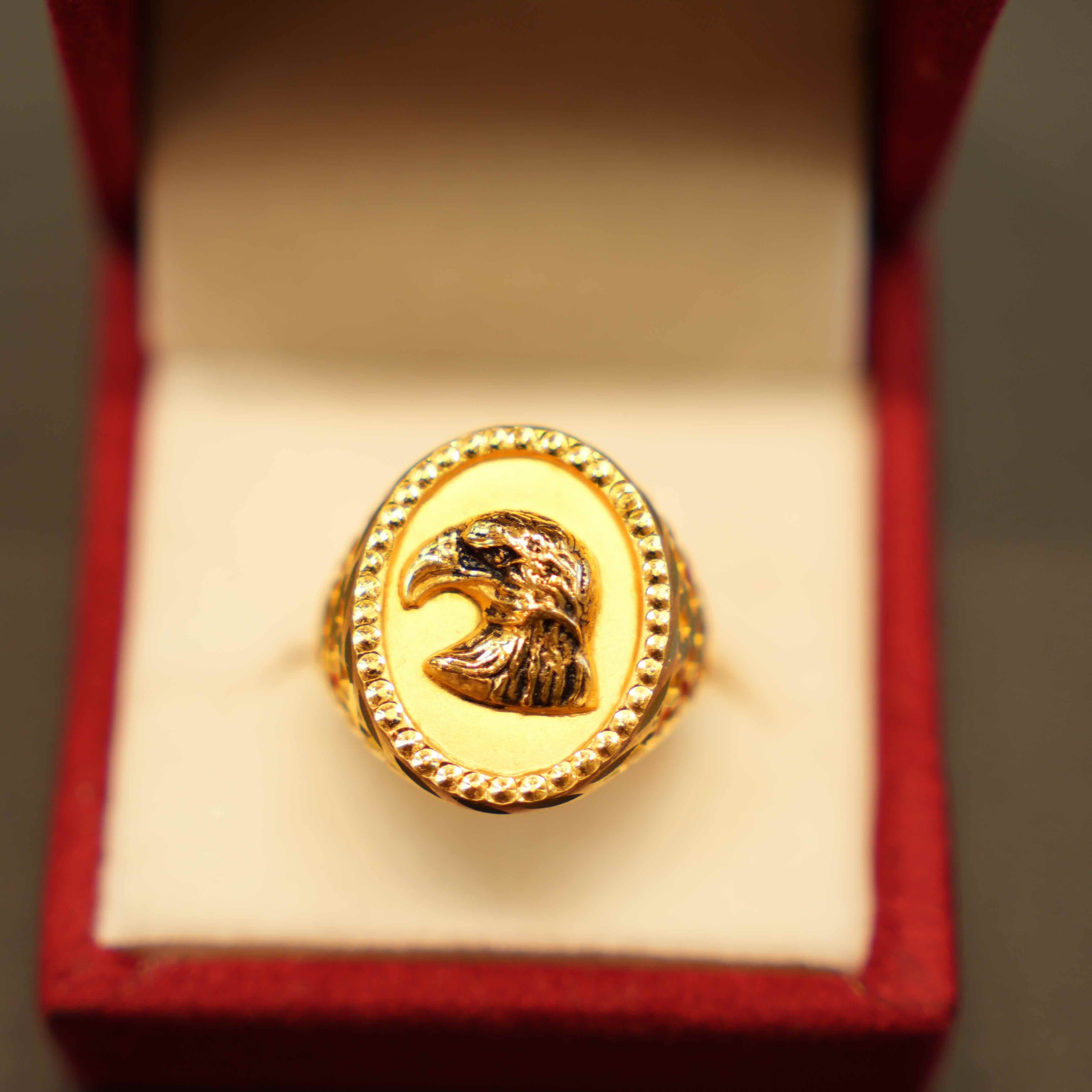 22K Gold Designer Men's Ring