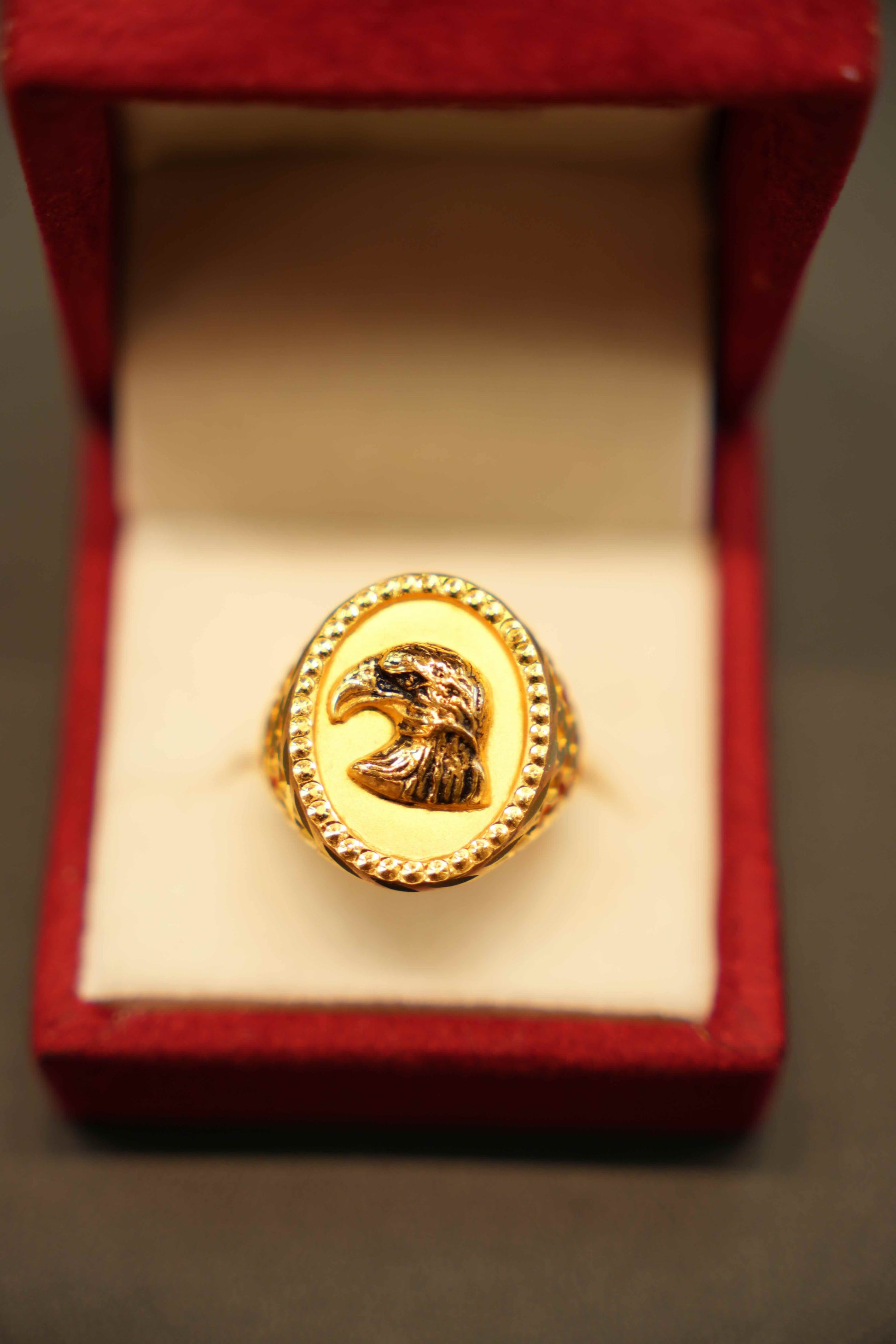 22K Gold Designer Men's Ring