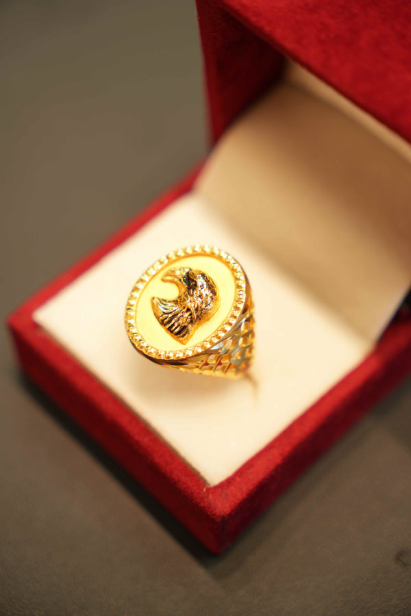 22K Gold Designer Men's Ring