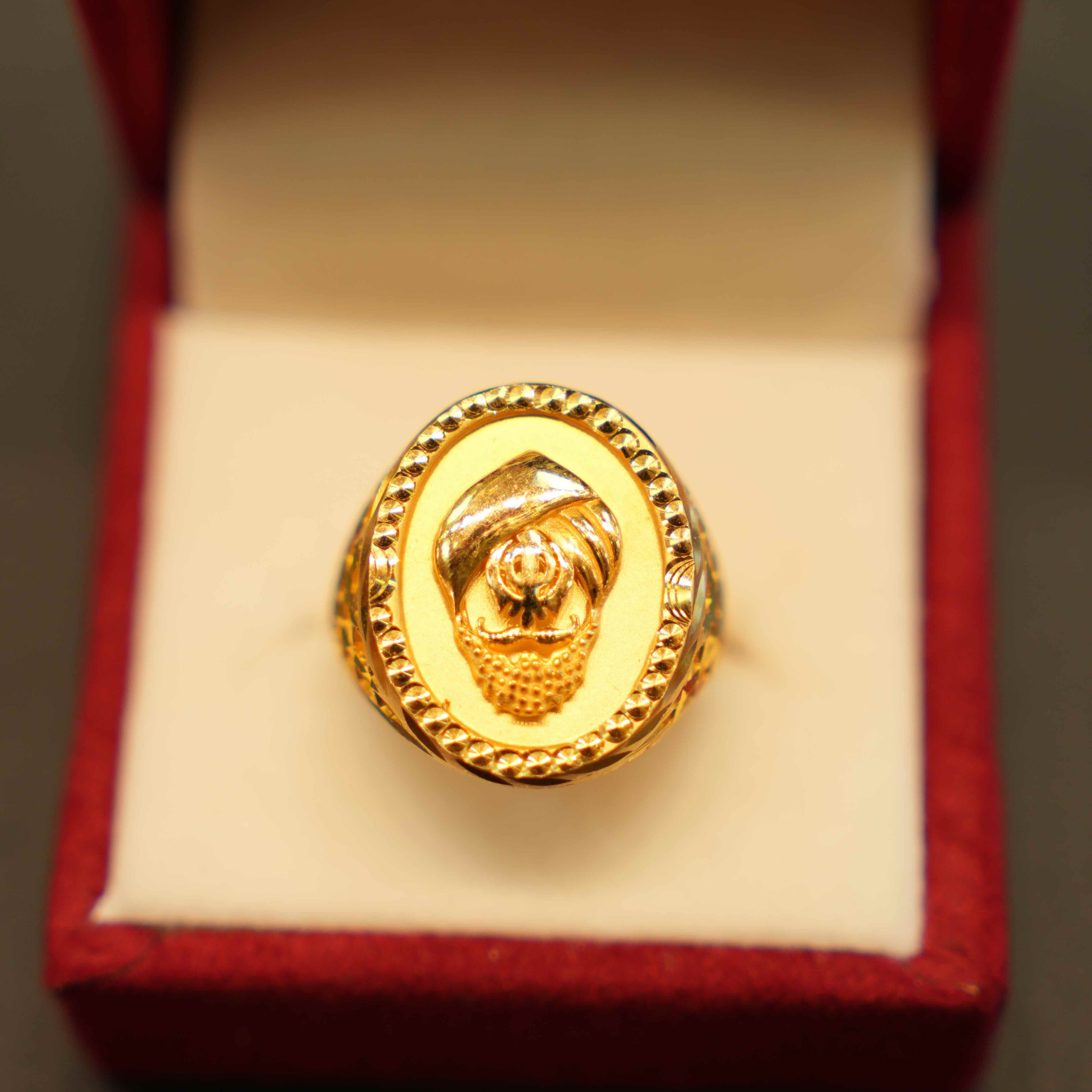 22K Gold Luxury Men's Ring