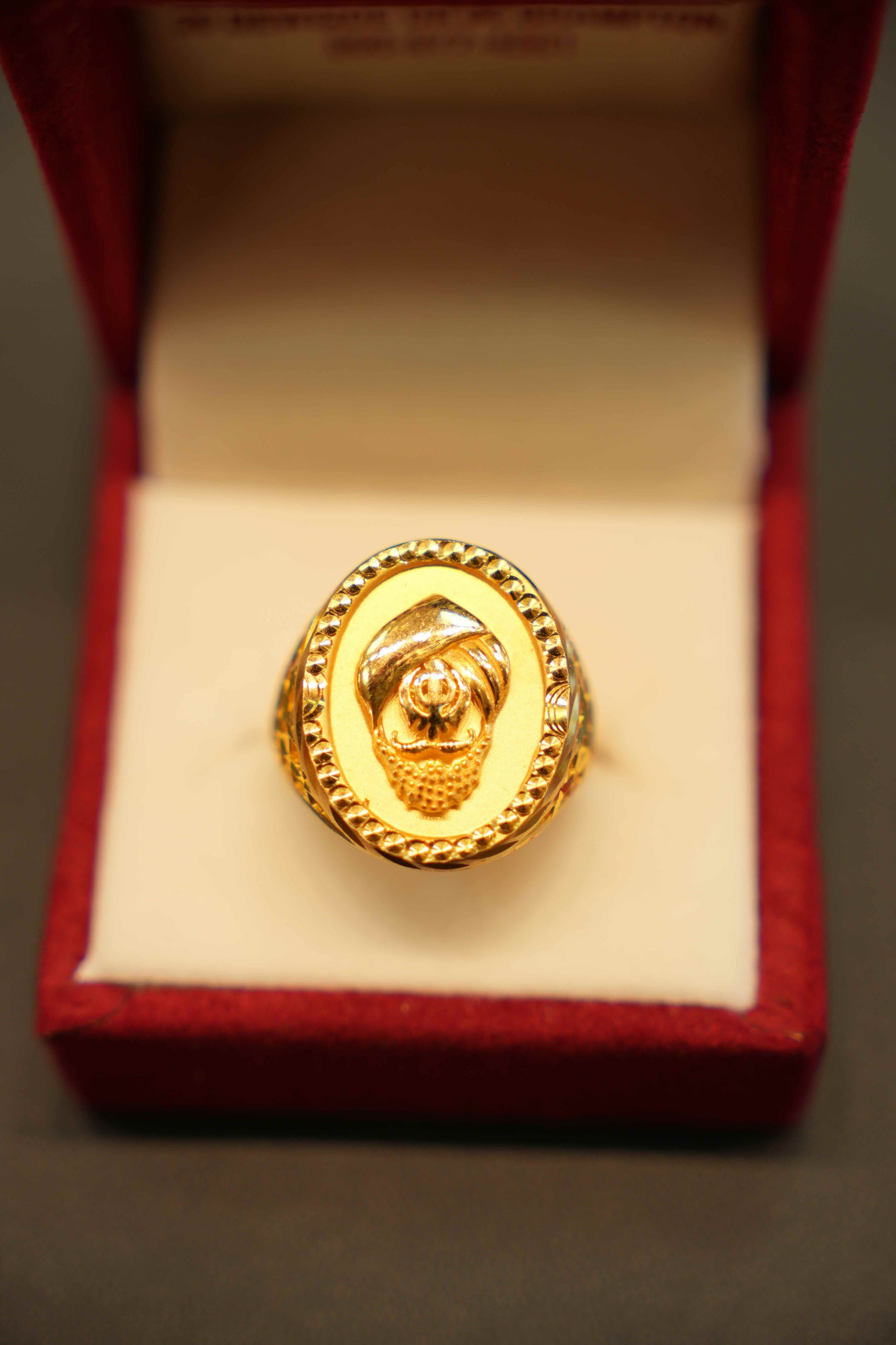 22K Gold Luxury Men's Ring
