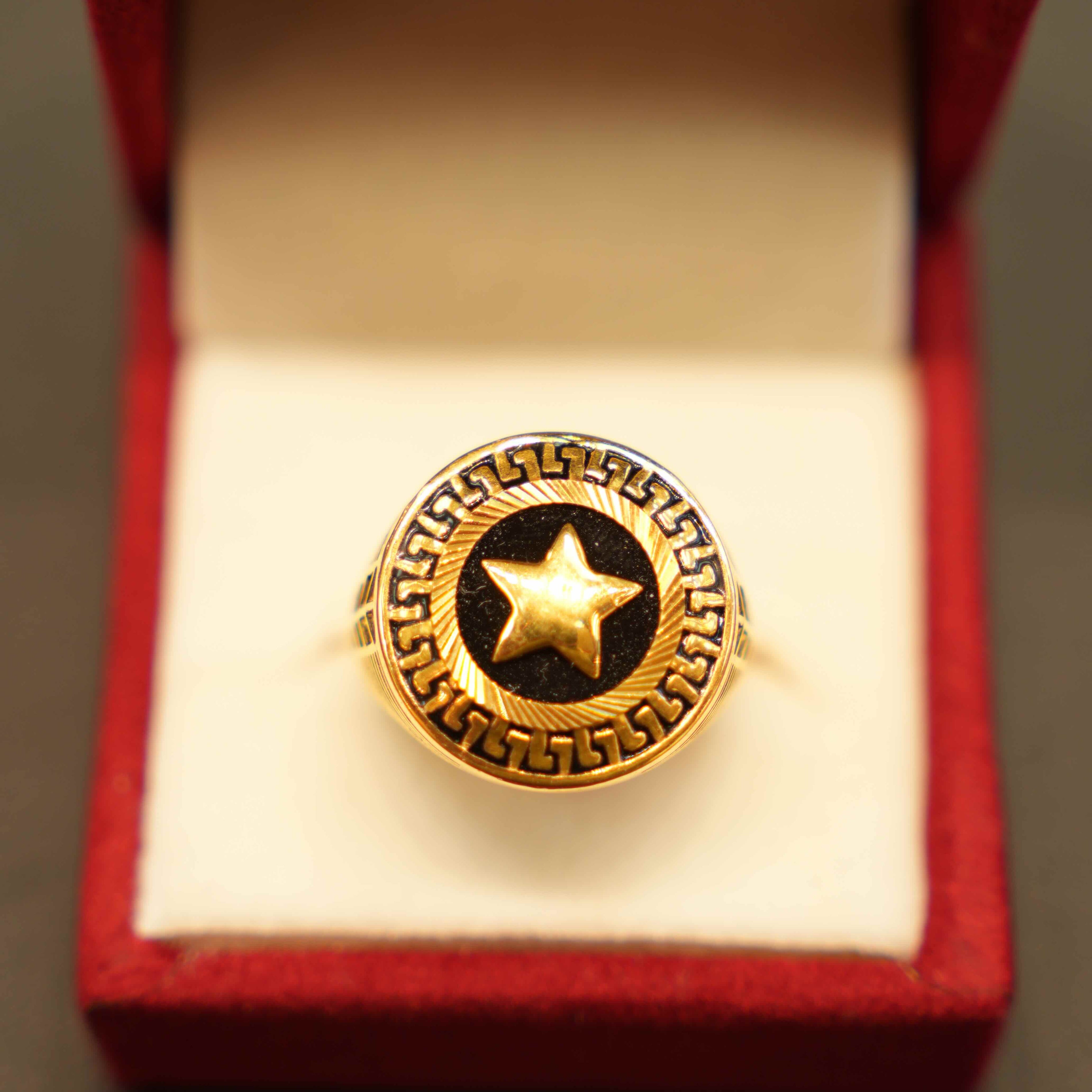 22K Gold Designer Men's Ring
