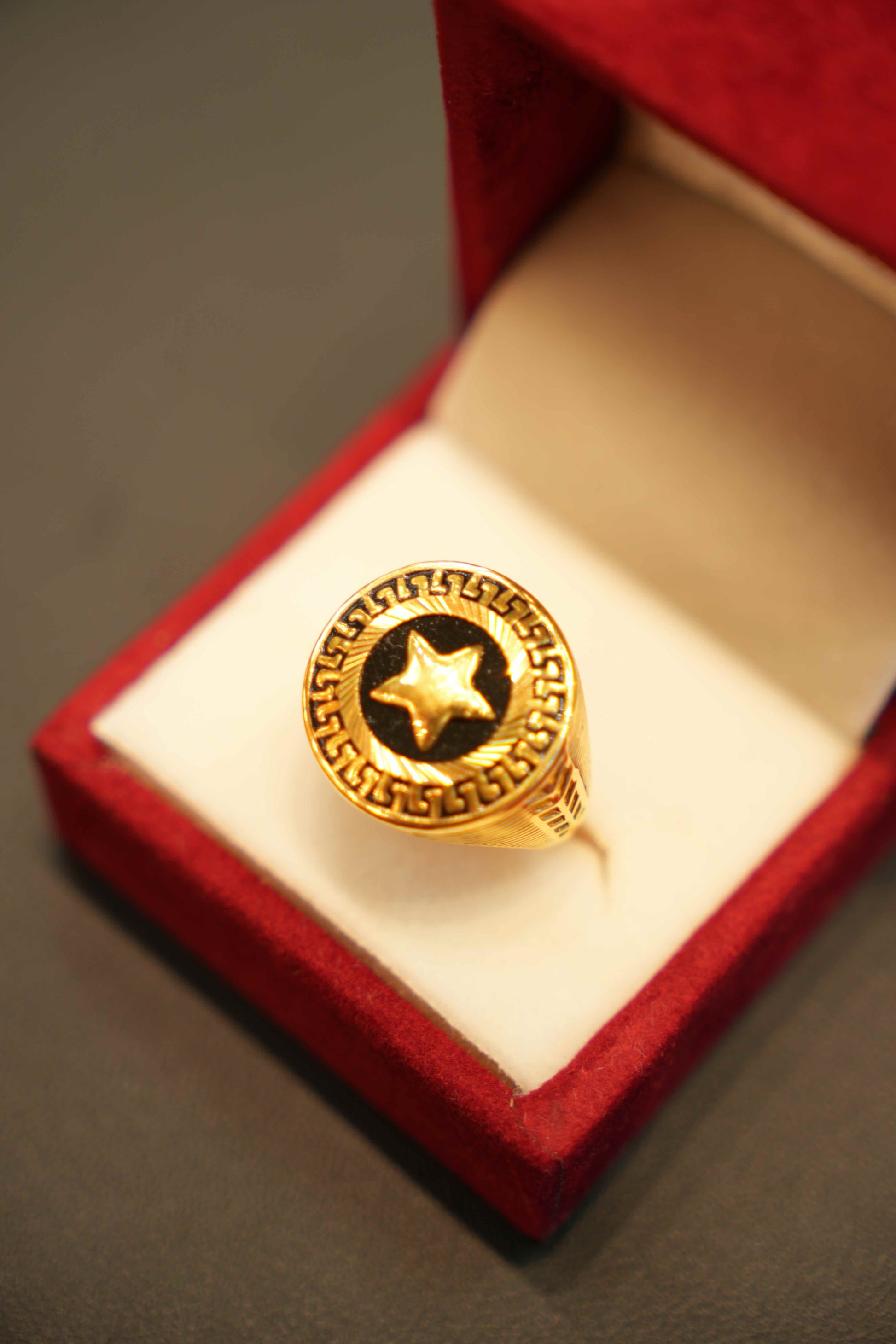 22K Gold Designer Men's Ring