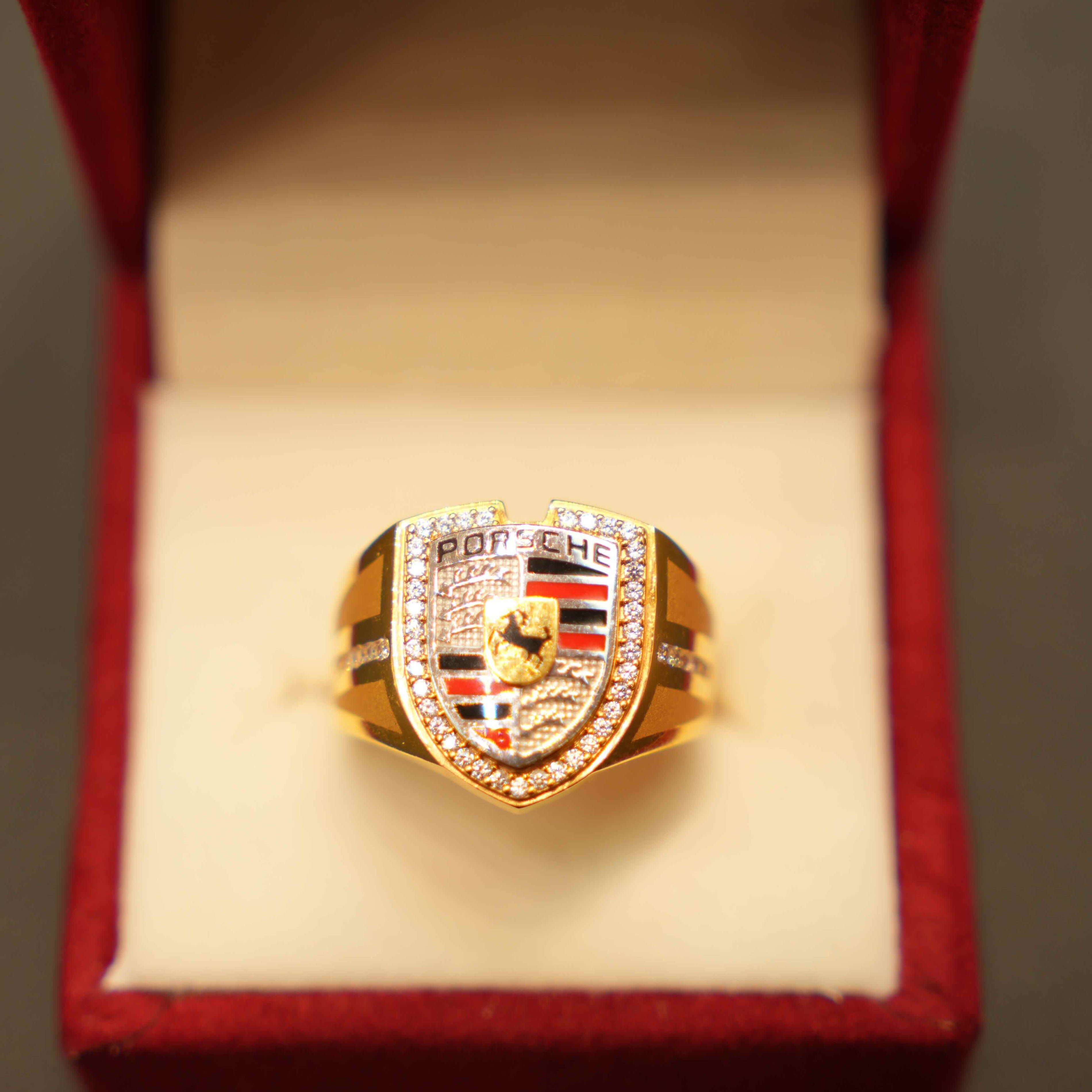 22K Gold Designer Men's Ring