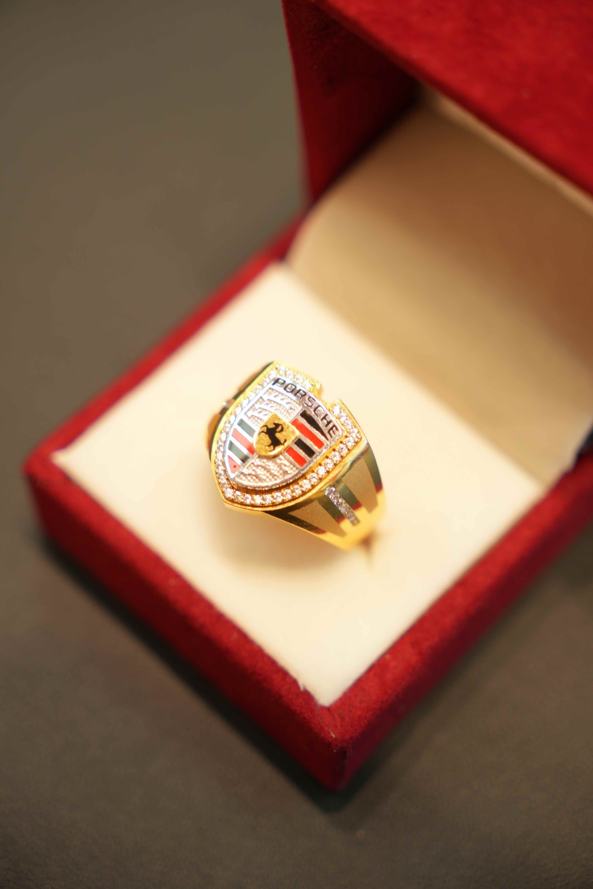 22K Gold Designer Men's Ring