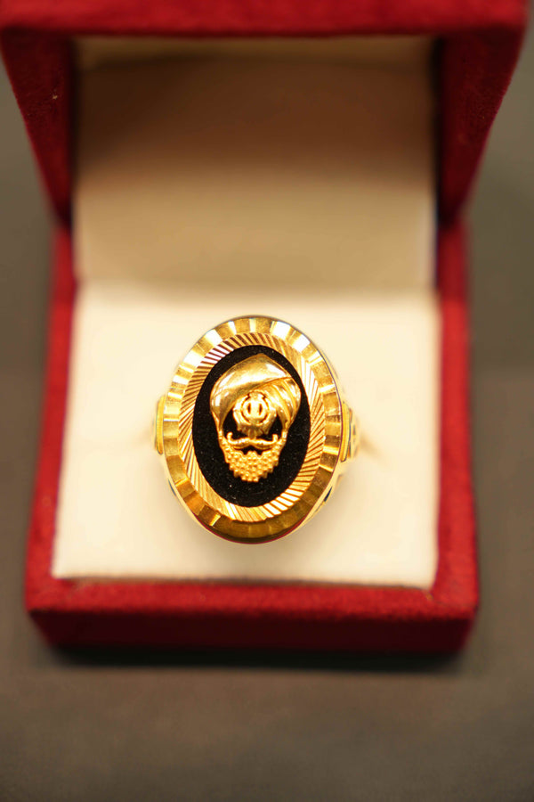 22K Gold Designer Men's Ring