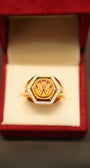 22K Gold Designer Men's Ring