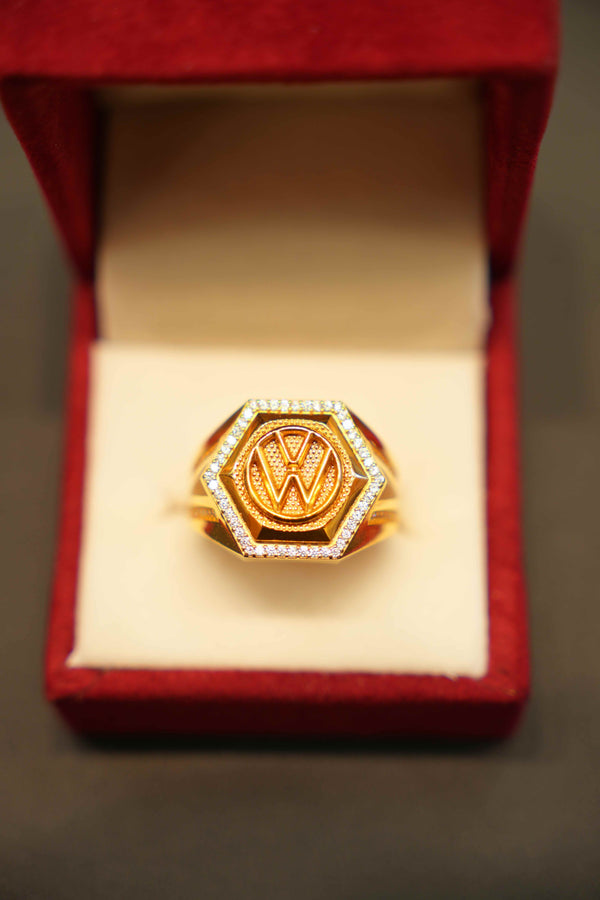 22K Gold Designer Men's Ring