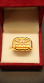 22K Gold Designer Men's Ring