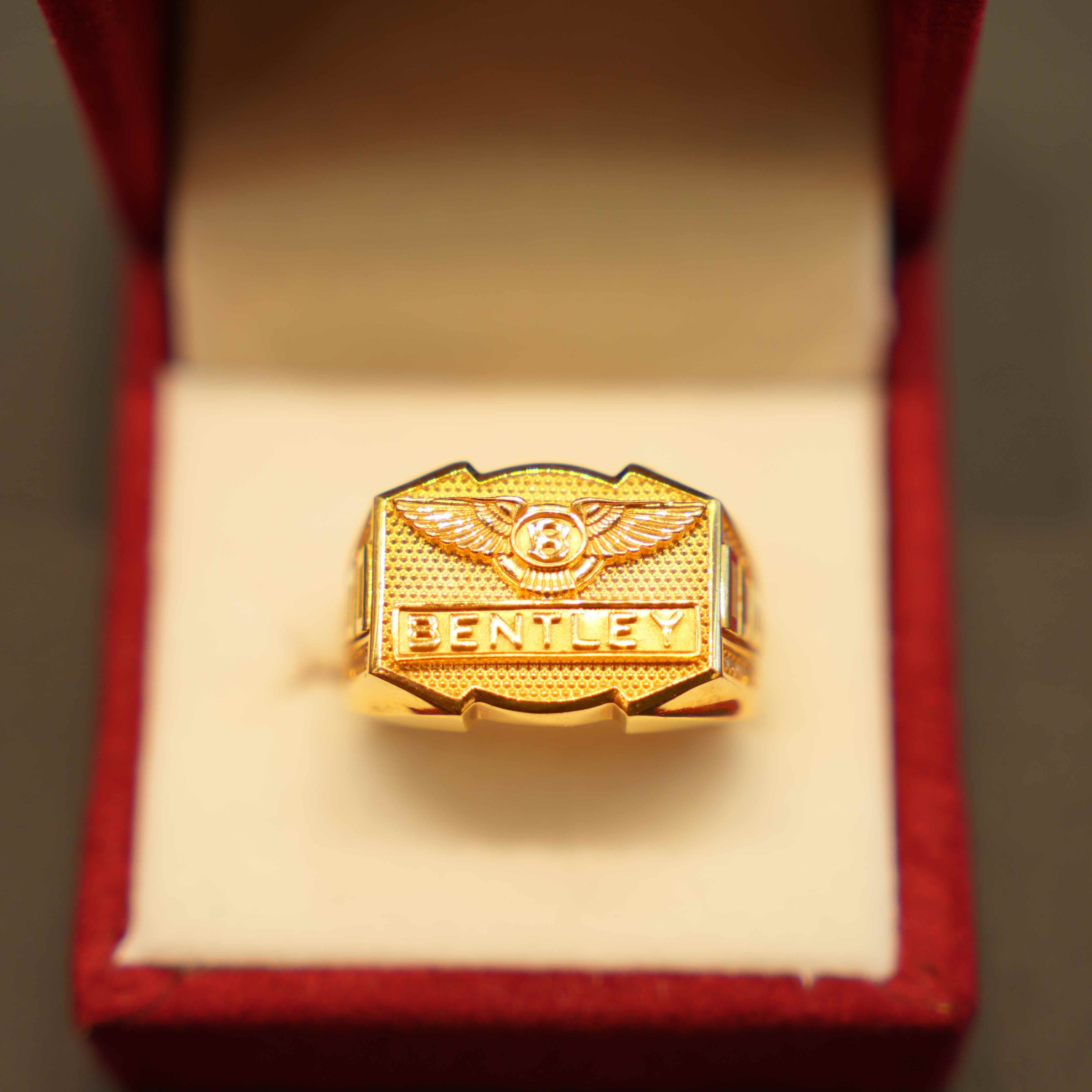 22K Gold Designer Men's Ring