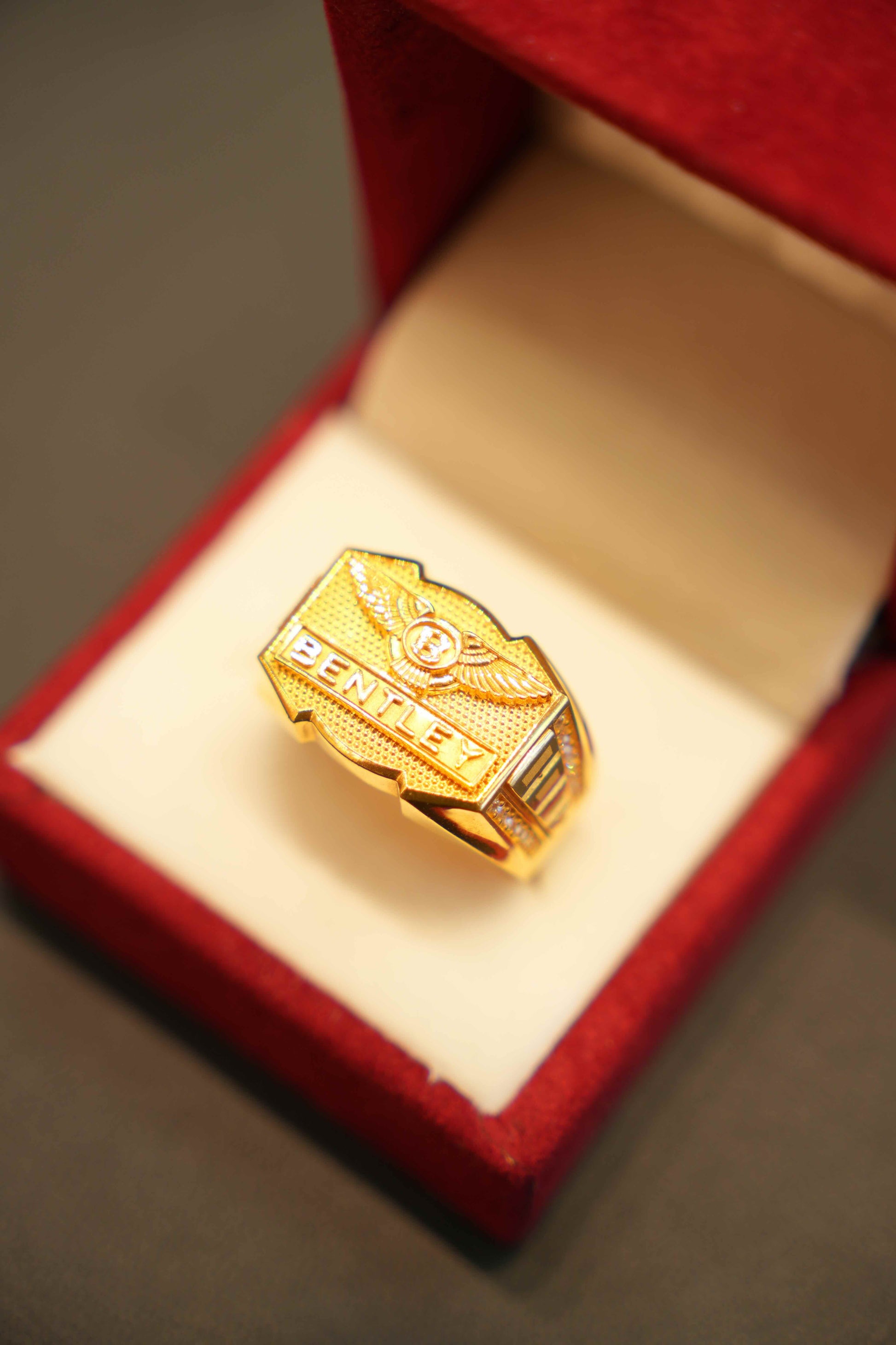 22K Gold Designer Men's Ring