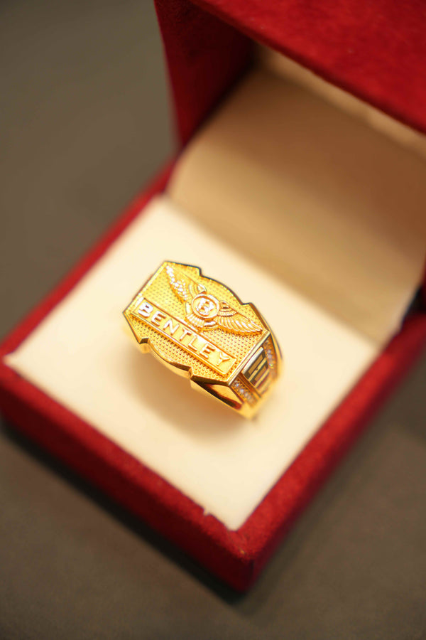 22K Gold Designer Men's Ring