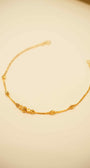 22K Gold Ladies Beaded Bracelet