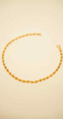 22K Gold Ladies Beaded Bracelet
