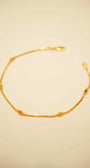 22K Gold Ladies Beaded Bracelet