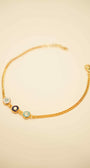 22K Gold Ladies Evil Eye Bracelet