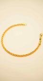22K Gold Ladies Rope Bracelet
