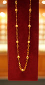 22K Gold Floral Design Chain (18 Inches)