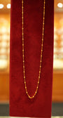 22K Gold Bead Chain (18 Inches)