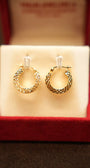 18K Gold Ladies Hoop Earrings