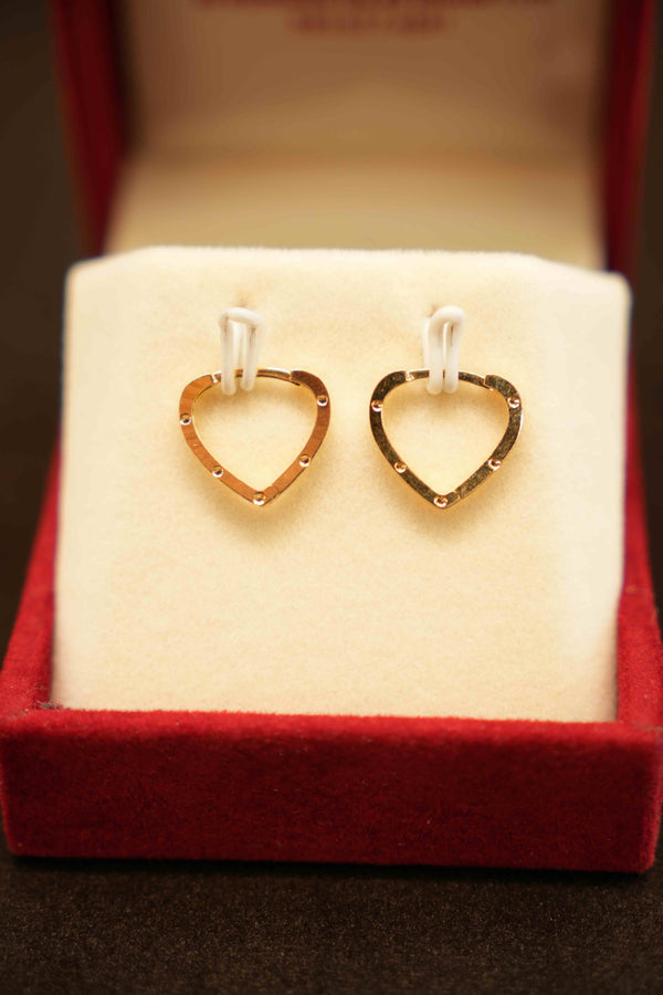 18K Gold Ladies Hoop Earrings