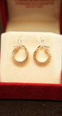 18K Gold Ladies Hoop Earrings