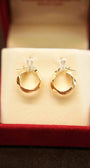 18K Gold Ladies Hoop Earrings