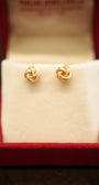 18K Gold Designer Stud Earrings