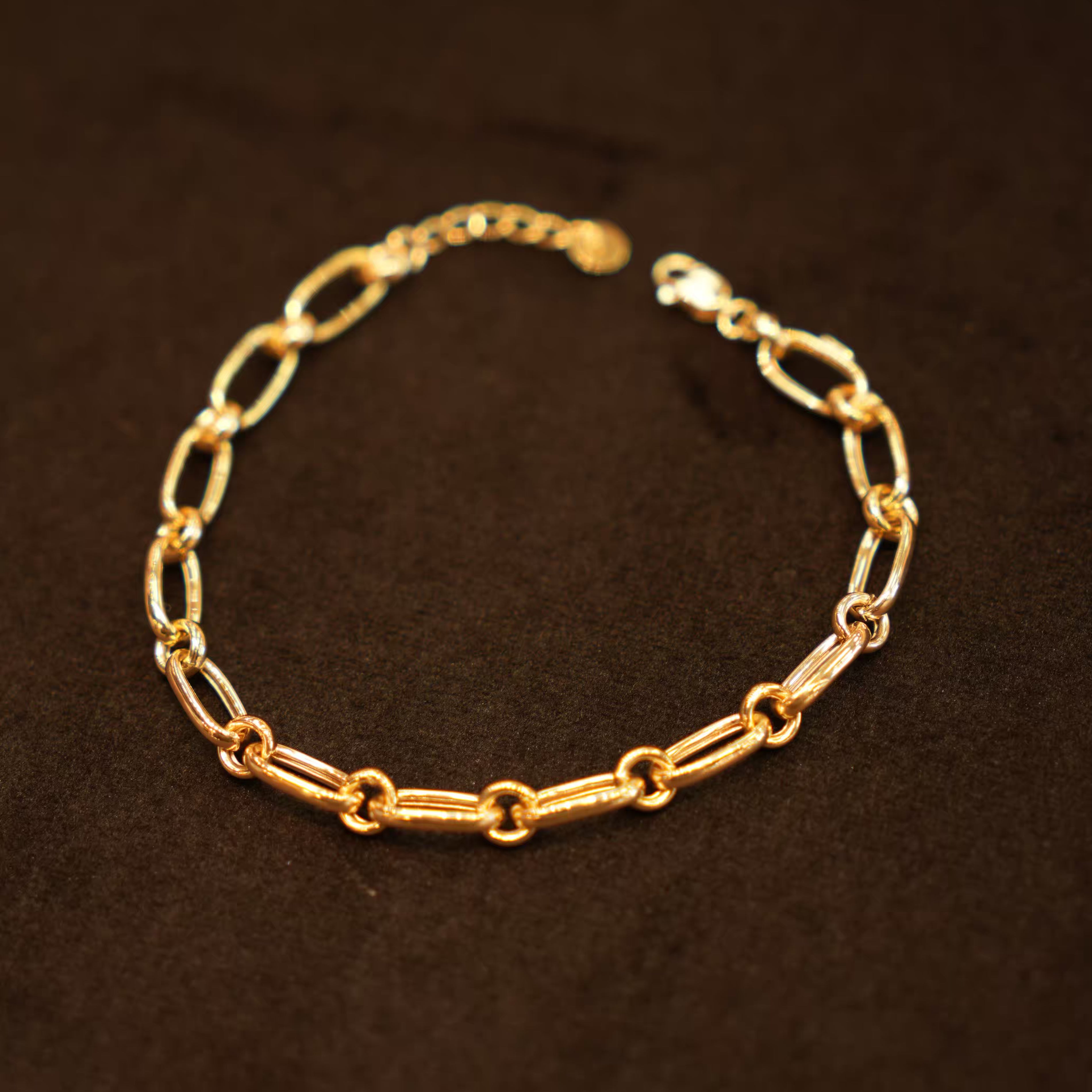 18K Gold Link Bracelet